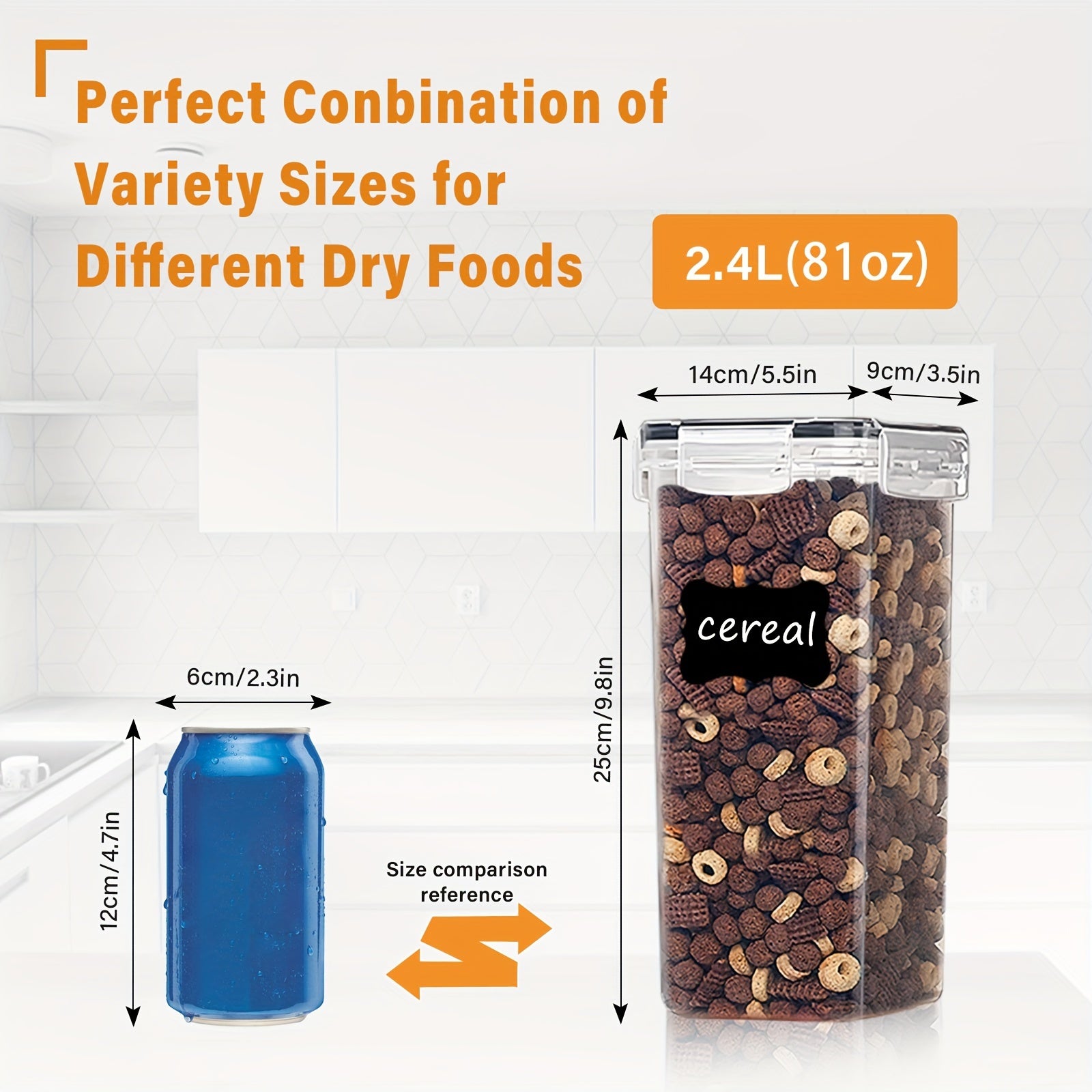 6pcs Airtight Food Storage Containers by Snagg A Container