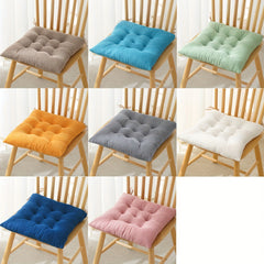 Classic Washable Polyester Chair Pads with Ties – 4 Pack by Snagg A Cushion