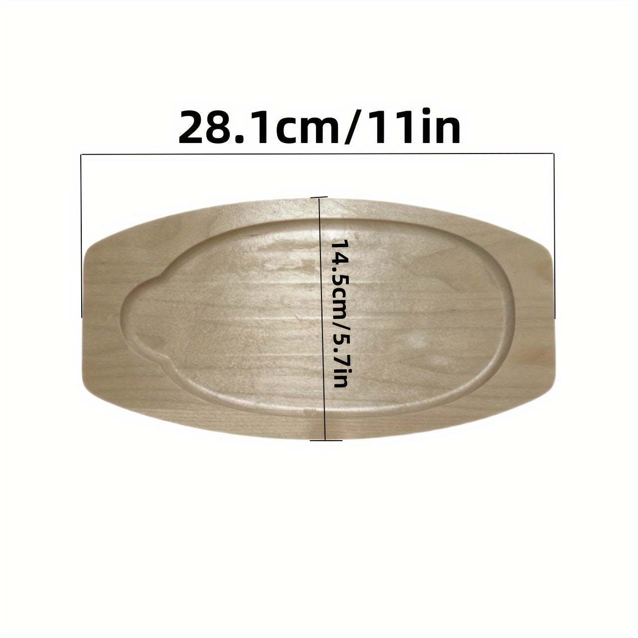 Cast Iron Grill Pan with Wooden Tray by Snagg A Pan