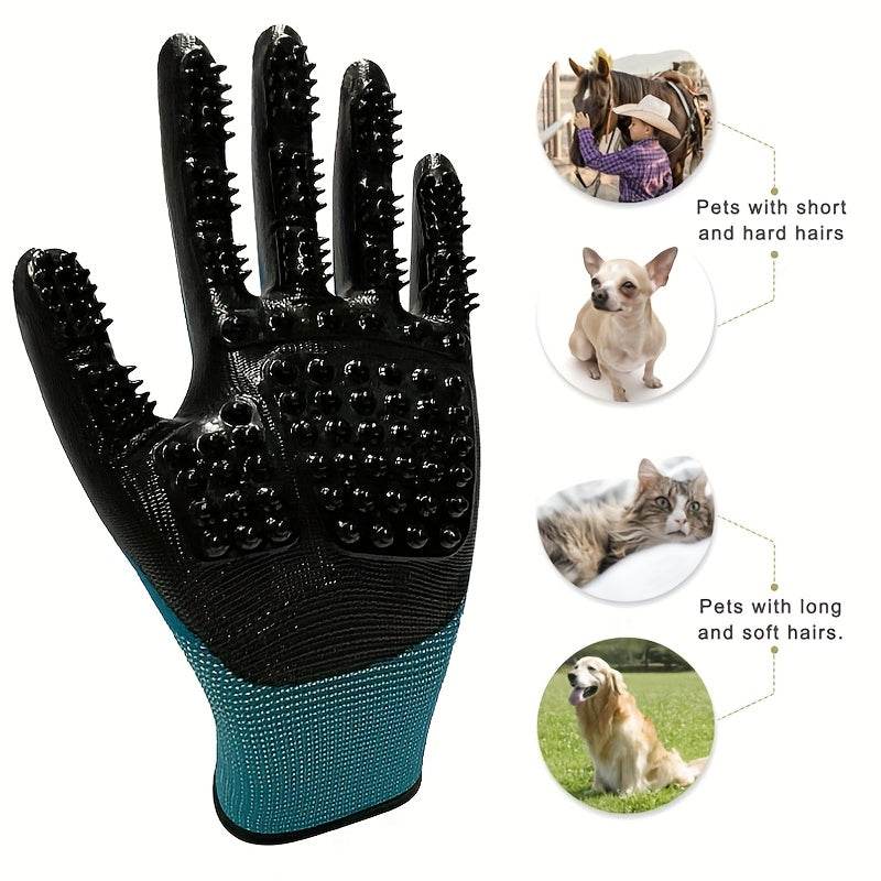 3x Pair Pet Grooming Gloves - SnaggIt