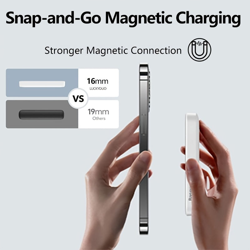 10000mAh Wireless Magnetic Power Bank by Snagg A Power Bank
