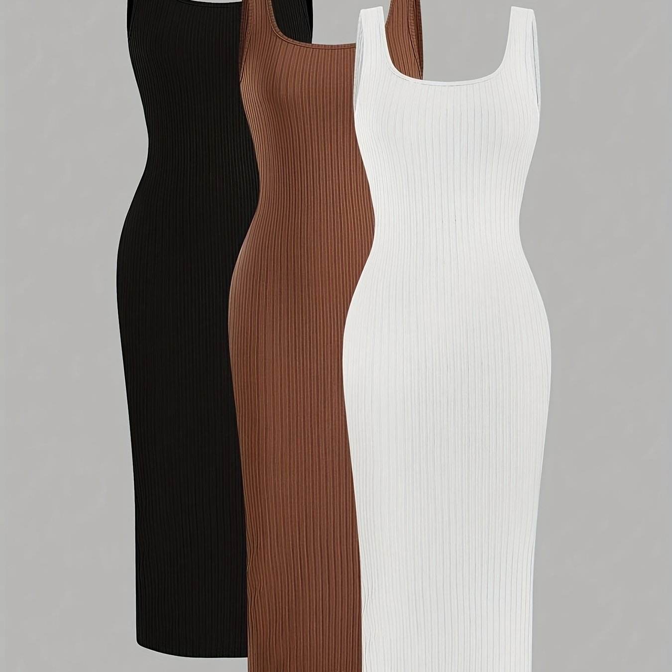 3pcs Sleeveless Sheath Dresses - SnaggIt