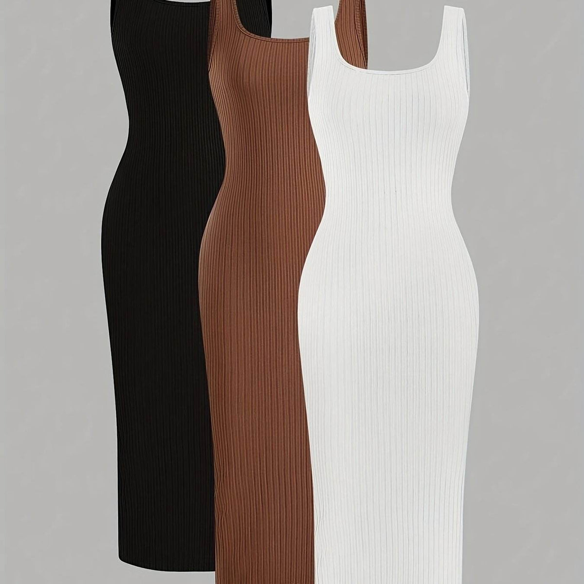 3pcs Sleeveless Sheath Dresses - SnaggIt
