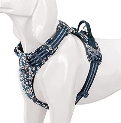 Tactical Dog Floral Harness by Snagg A Harness