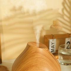 Wood Grain Aroma Diffuser – Ultrasonic Humidifier with Timer by Snagg A Diffuser