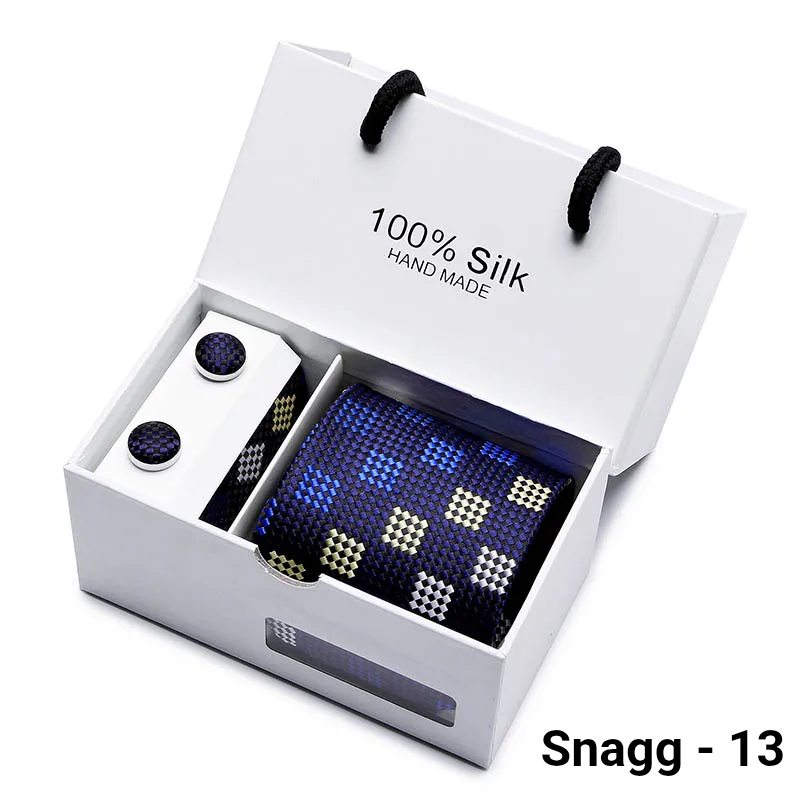 Luxury Silk Paisley Tie for Men — Extra-Long Woven Jacquard Necktie Suits & Weddings - Snagg - 13 - Others In Fashion