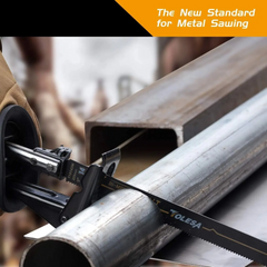 10PCS Reciprocating Saw Blades – Bi-Metal Wood, Metal & PVC Cutting Set