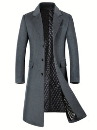 Stylish Wool Blend Men’s Retro Long Coat by Snagg A Coat