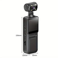 4K Portable Camera – 180° Rotating Lens with Full Color Night Vision & External Mic Support by Snagg A Portable Camera