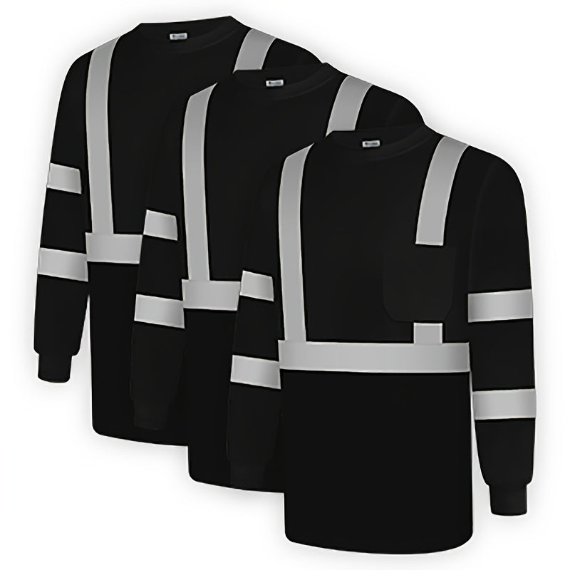 3 Pack High Visibility Safety Shirts by Snagg A Safety Shirt