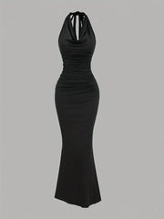 2pcs Elegant Halter Neck Mermaid Dresses - SnaggIt