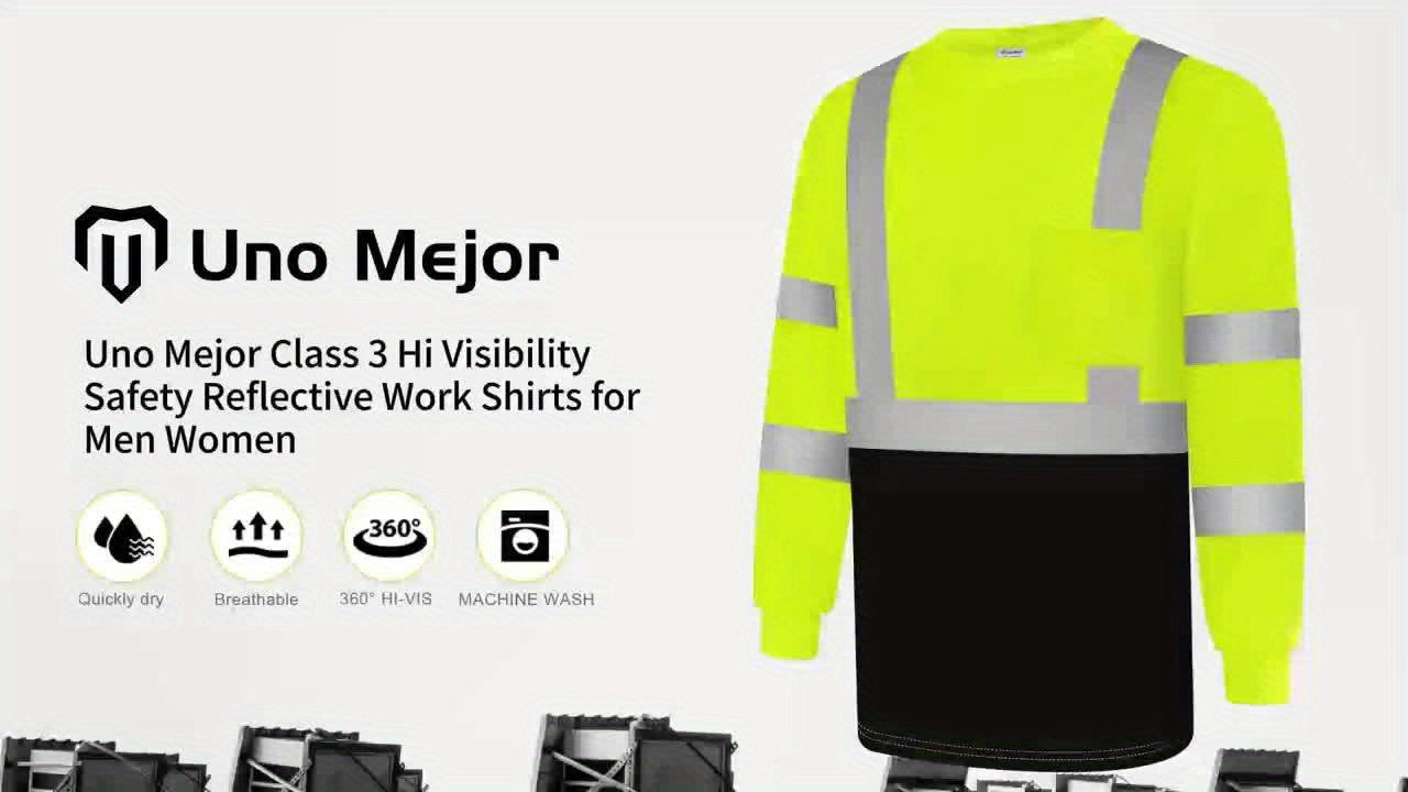 3 Pack High Visibility Safety Shirts by Snagg A Safety Shirt