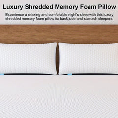 chess Premium Bamboo Shredded Cool Gel Bed Pillow by Snagg A Pillow