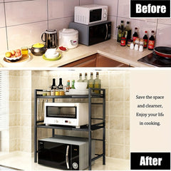 3 Tier Adjustable Metal Kitchen Rack by Snagg A Rack