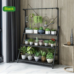 3 Tier Folding Wooden Plant Stand 144cm by Snagg A Rack