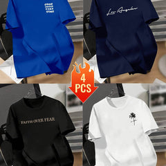 4pcs Men’s Outdoor Sports T-Shirts - SnaggIt