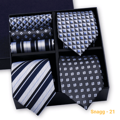 Formal Men’s Tie Collection — 3 Luxury Neckties & Handkerchiefs - GL-16 - Others In Fashion