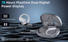 Wireless 5.3 Earbuds – 78H Playtime with LED Display by Snagg An EarBud