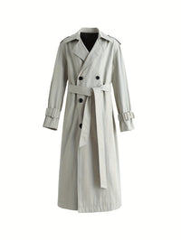 Men’s Double-Breasted Trench Coat with Belt by Snagg A Coat