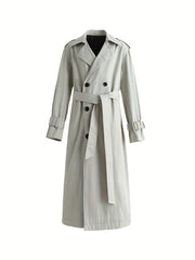 Men’s Double-Breasted Trench Coat with Belt by Snagg A Coat
