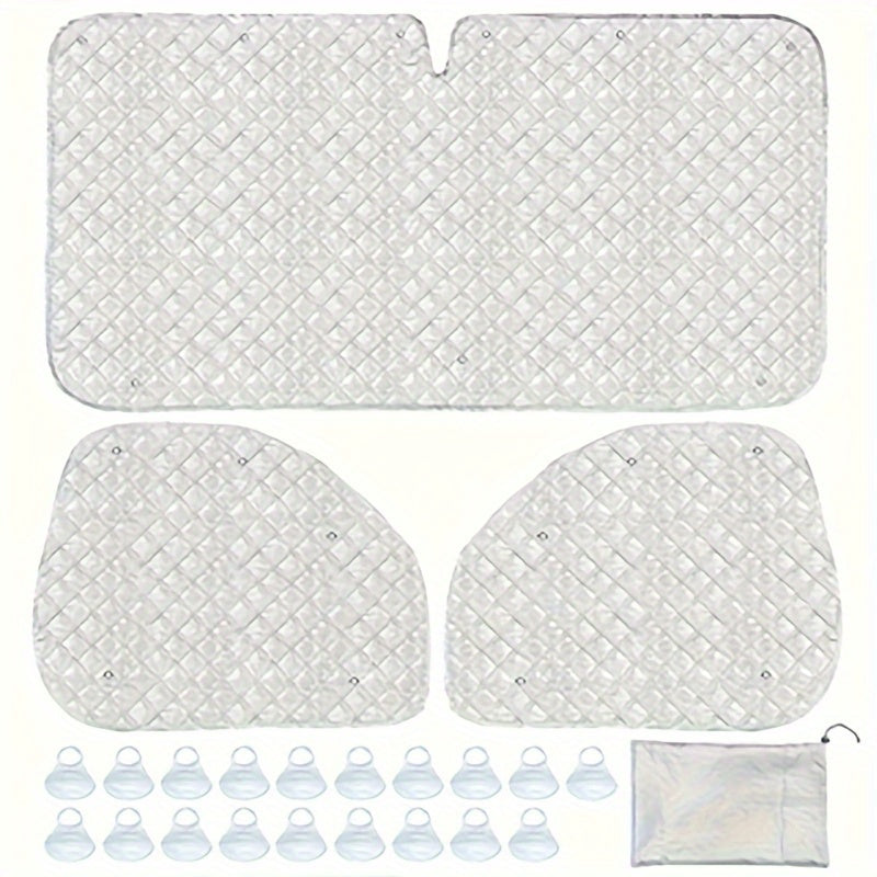 RV Sunshade Set Windshield & Side Window Covers by Snagg A Car Cover