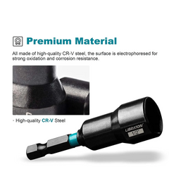 20PCS Magnetic Nut Driver Set 1/4" Hex Impact Drill Bits Metric & SAE Nut Drivers