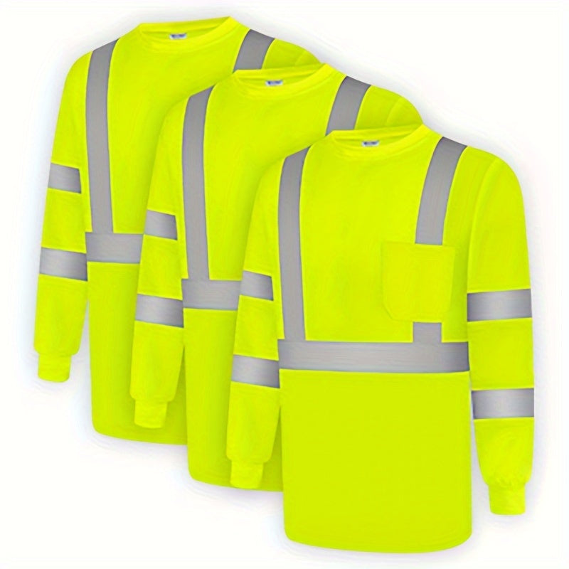 3 Pack High Visibility Safety Shirts by Snagg A Safety Shirt