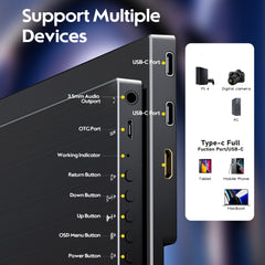 14" Portable Gaming Monitor — 2K QHD 2560×1440 IPS