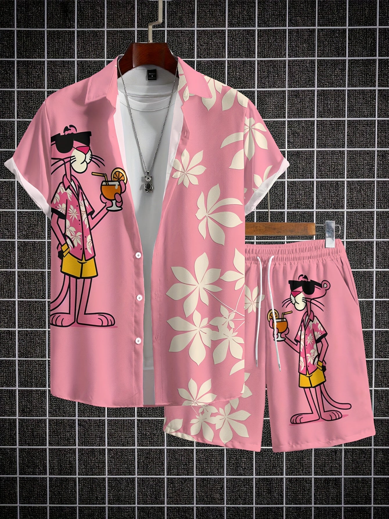Men’s Casual Shirt & Shorts Set by Snagg A Short
