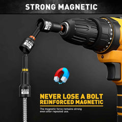 58 Pcs Magnetic Impact Nut Driver Set – Metric & SAE | Universal Socket, Magnetic Pickup Tool, Quick-Change Extension