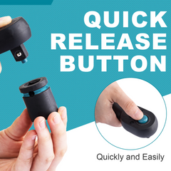 1/4” Ratchet Handle – Quick-Release, Teardrop Head, Reversible, Comfort Grip