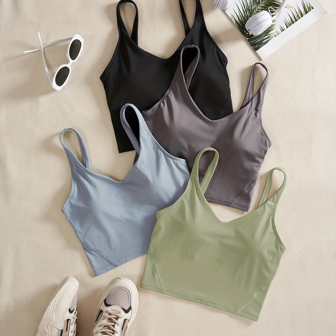 Women’s 4-Piece Sports V-Neck Tank Top by Snagg A Tank Top