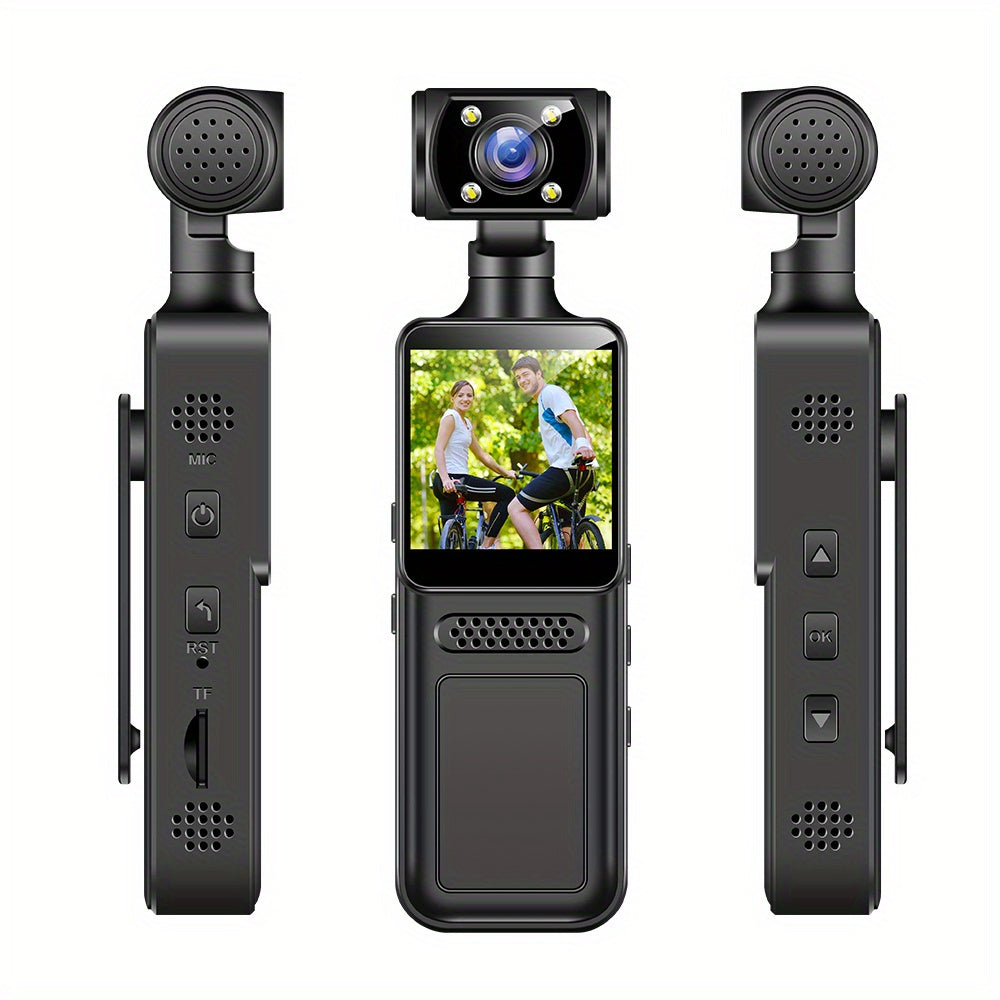 4K Portable Camera – 180° Rotating Lens with Full Color Night Vision & External Mic Support by Snagg A Portable Camera