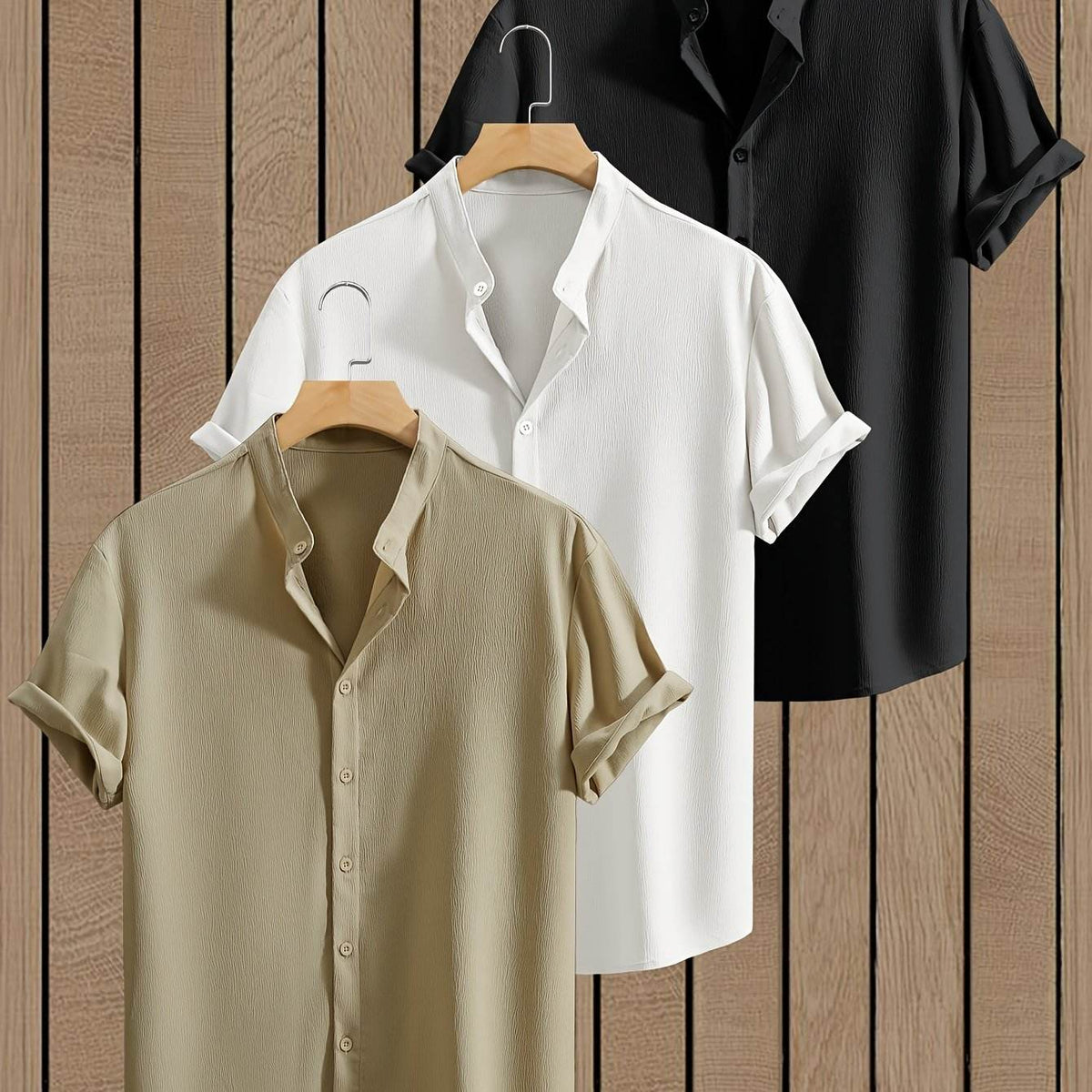 3-Pack Men’s Summer Short Sleeve Dress Shirts - SnaggIt