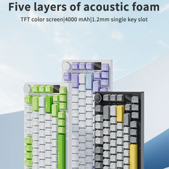 70% Mechanical Gaming Keyboard – Tri Mode Connectivity (USB, Bluetooth, 2.4G) by Snagg A Keyboard