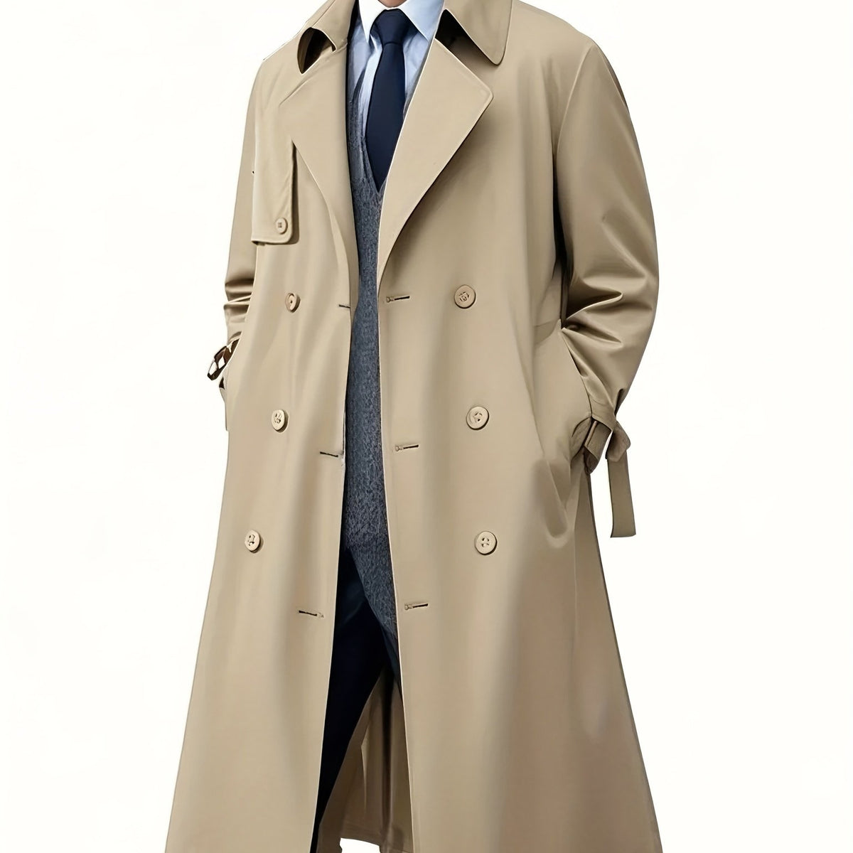 Mid-Length Trench Coat by Snagg A Coat