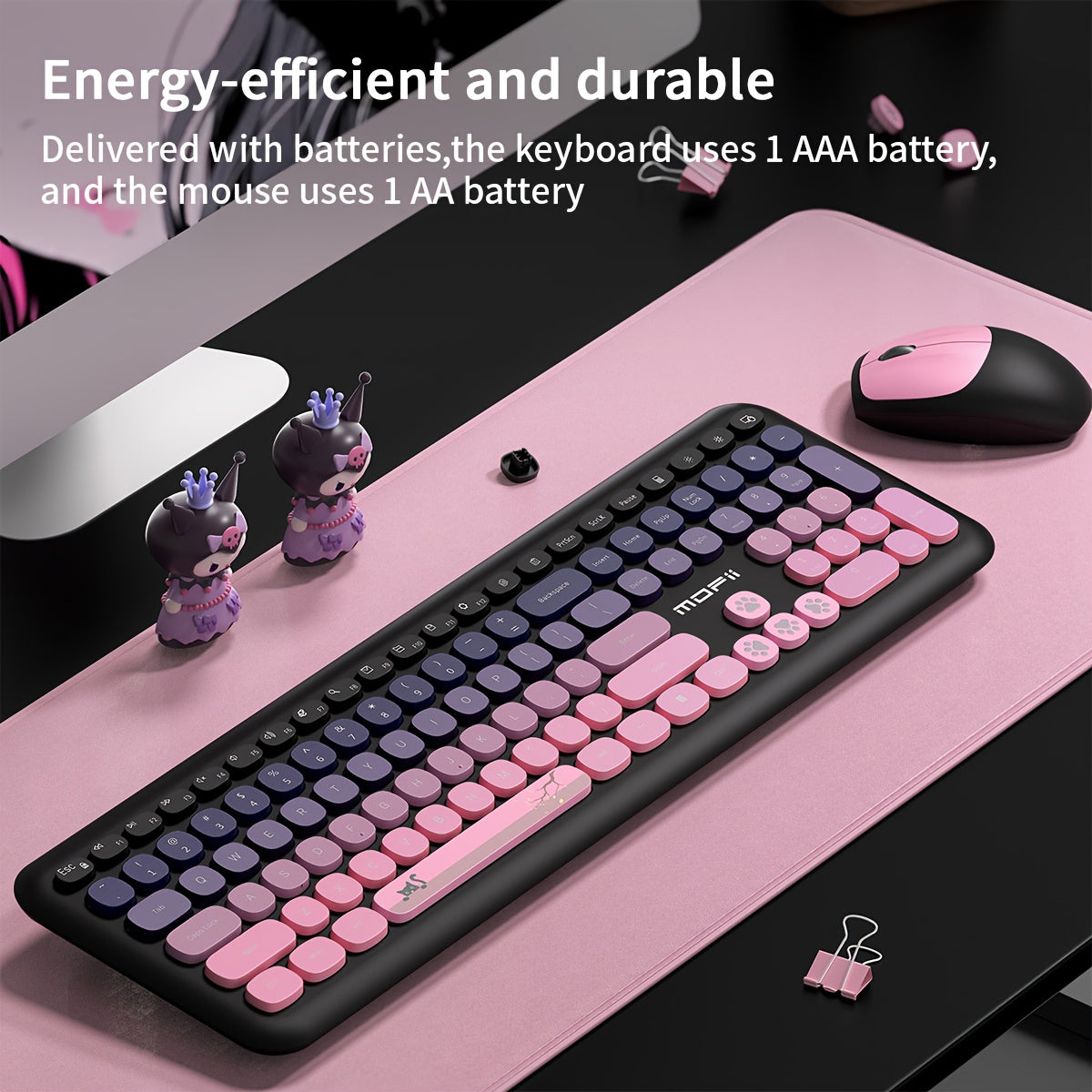 2.4G Wireless Keyboard & Mouse Set Quick USB Connection for Office, Gaming & Everyday Use by Snagg A Keyboard