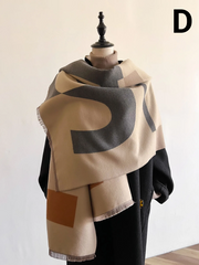 Luxury Double Sided Winter Scarf for Women