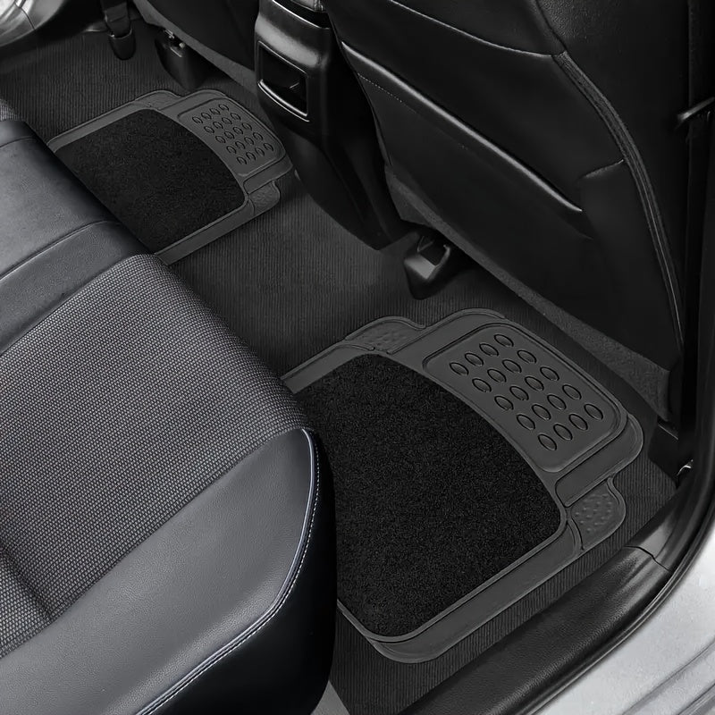 Universal PVC Car Floor Mats – 4pcs by Snagg A Floor Mat
