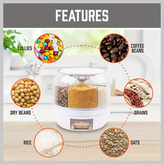 6-in-1 Rotating Grain Dispenser by Snagg A Container