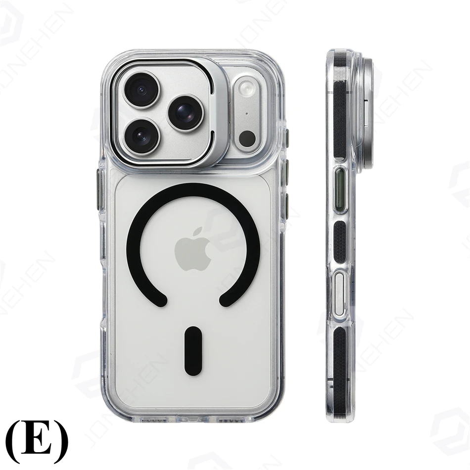 Ultra Slim Magnetic Shockproof Case – for iPhone 15 Series - E - Black / Pro Max - Phone Cases & Covers