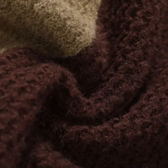 Unisex Vintage Splicing Turtleneck | Autumn/Winter Thermal Knit Pullover
