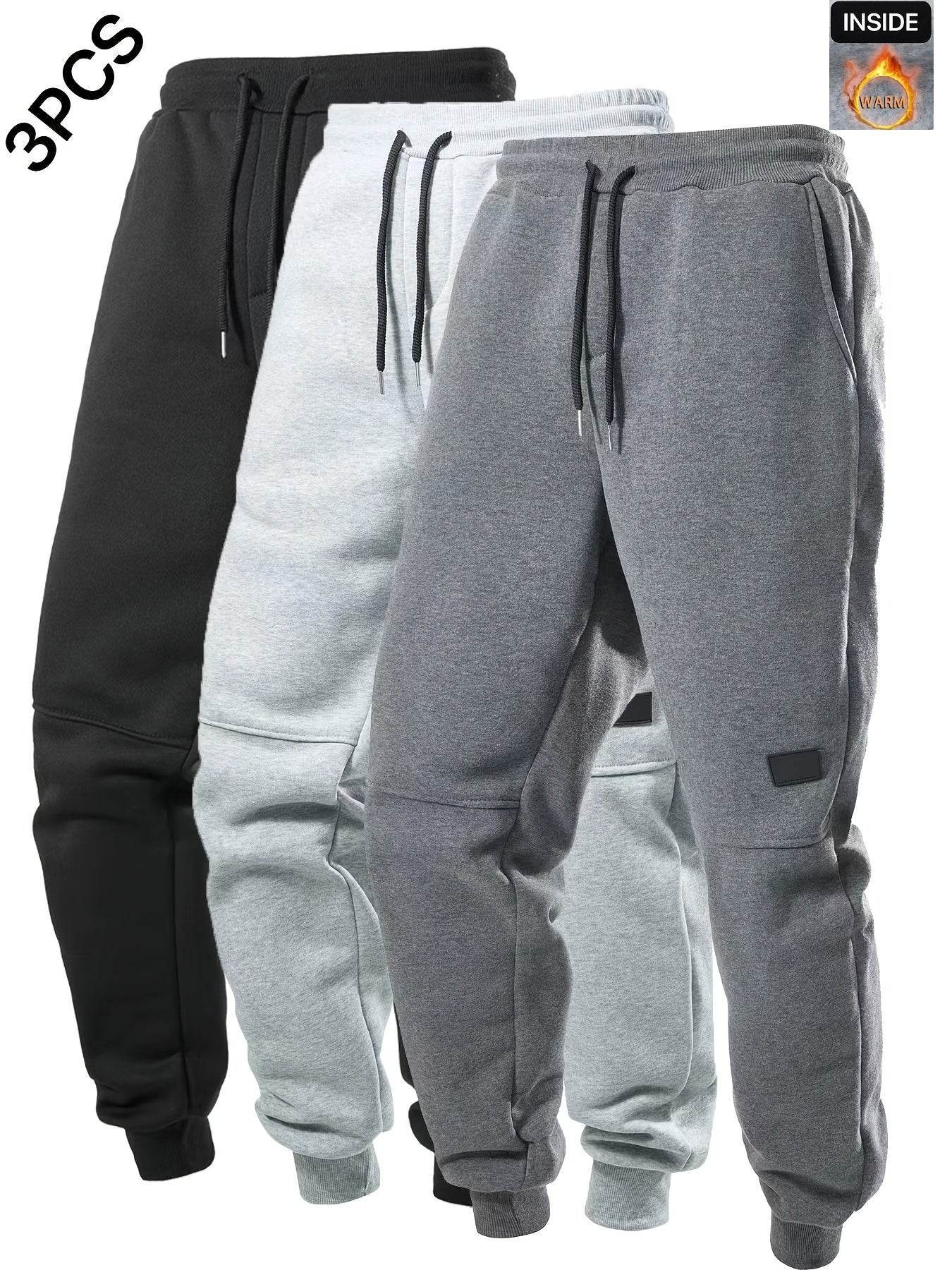 3pcs Men’s Casual Athletic Joggers - SnaggIt