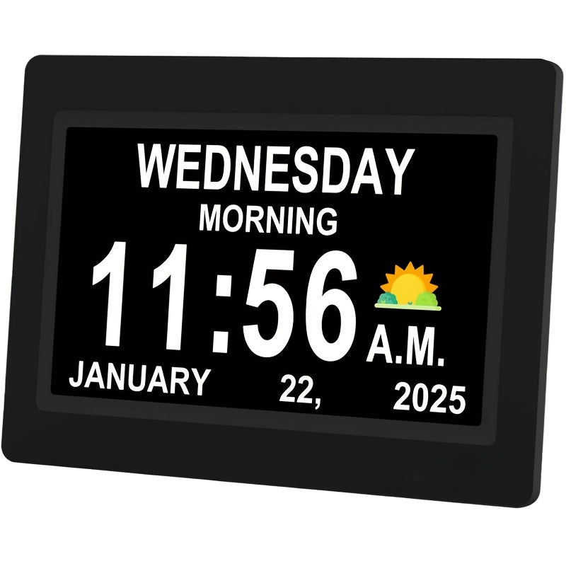 Large Digital Dementia Clock for Seniors by Snagg A Clock