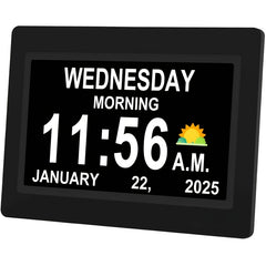 Large Digital Dementia Clock for Seniors by Snagg A Clock