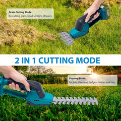 Lightweight 2-in-1 Hedge Trimmer & Grass Shears