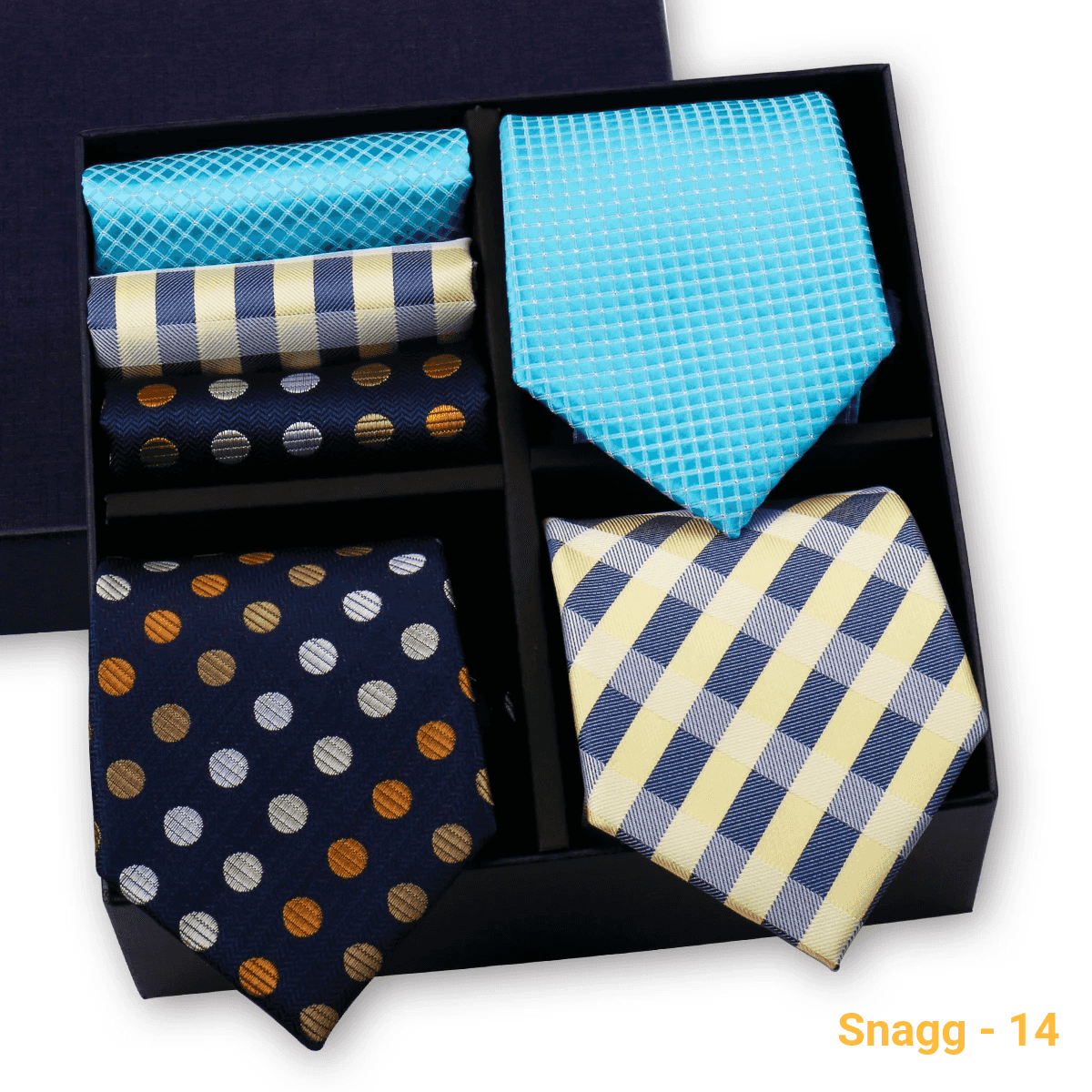 Formal Men’s Tie Collection — 3 Luxury Neckties & Handkerchiefs - GL-07 - Others In Fashion