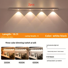 4pcs LED Motion Sensor Cabinet Lights - 50 Cm by Snagg A Wall Light