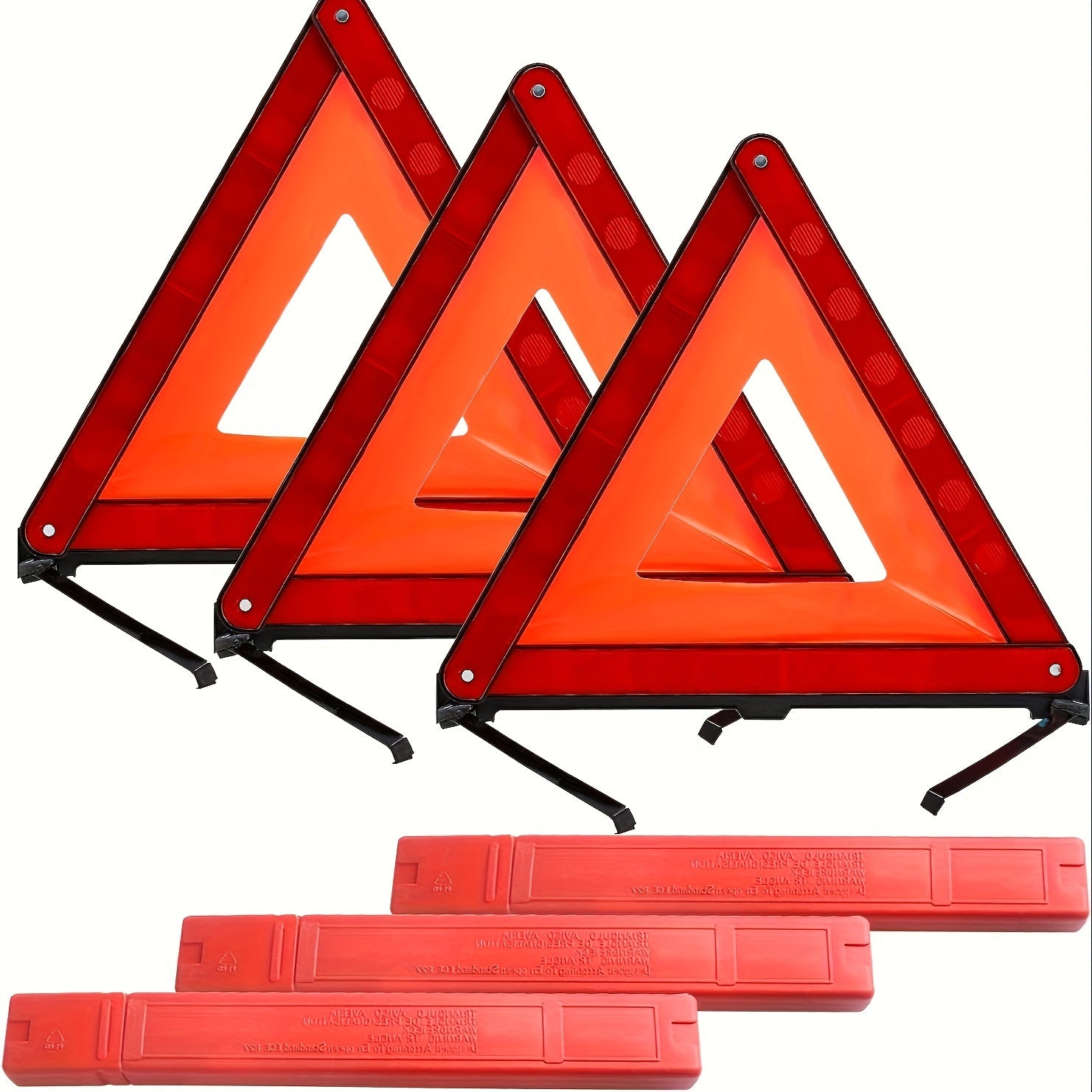 6pcs Reflective Safety Triangles by Snagg A Safety Triangle