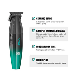 Professional 9000 RPM Master Clipper & DLC Precision Trimmer – Elite 300 Minute High-Performance Grooming Duo